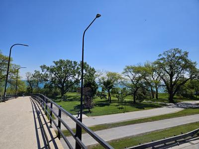 Paths along Lake Michigan