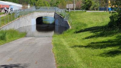 Flooded underpass