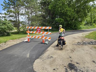 Newly paved trail